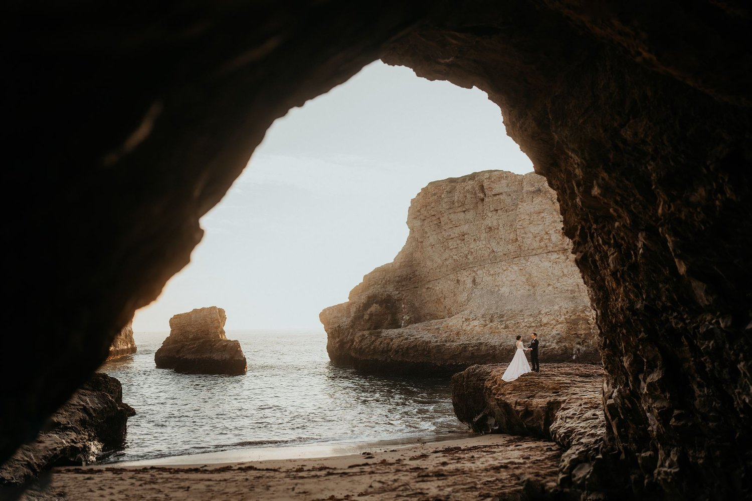 Santa Cruz elopement photos on the California coast.