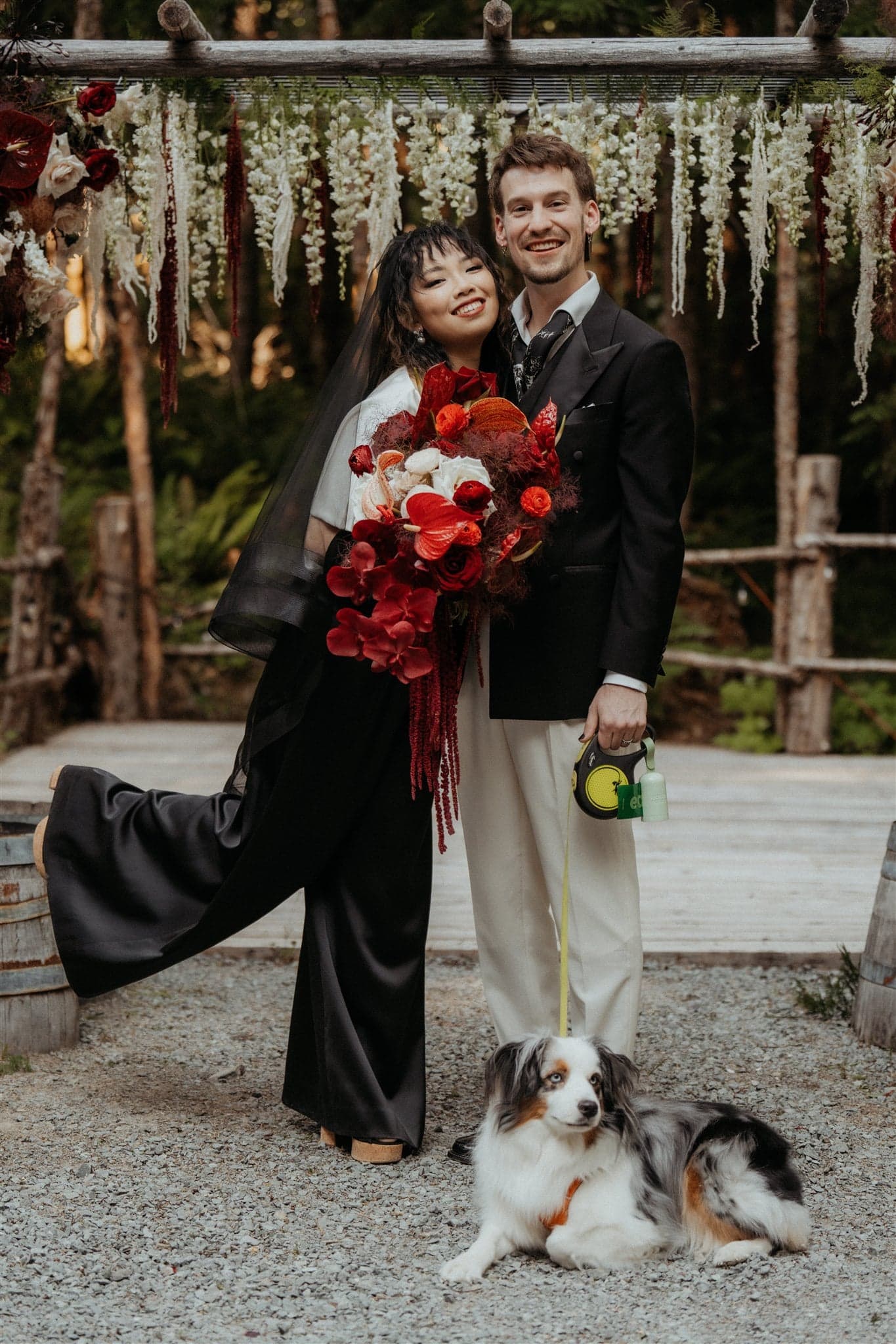 Bride and groom couple photos at their elopement