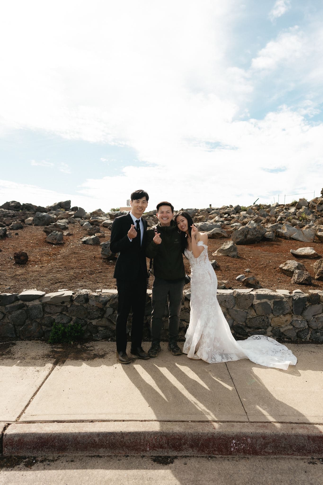 Newlywed portrait with Maui elopement photographer.