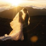 Newlyweds elope on top of Haleakala at sunrise on day two of their Maui micro wedding.