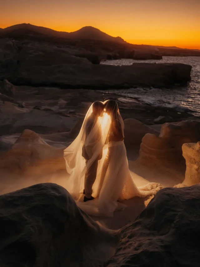 Almost exactly one year ago, I was standing on the cliffs of Milos, wondering if this wedding would even happen the way we had imagined.

A heatwave…then a windstorm.
Guests stranded on different islands.
Timelines rewritten almost by the hour.
And yet…

When I look back now, I barely remember the stress.

I remember the smiles and the warmth K and M shared with their family, their friends, their community.
I remember jumping into the Aegean Sea.
I remember witnessing and then dancing with all the guests to ABBA on the catamaran.
I remember the saxophone echoing through the warm Greek night.
I remember K + M jumping into the pool with everyone they love, fully clothed and completely unapologetic.

Funny how time does that.
It quietly fades away the stress we all felt and leaves us with the people

A year later, this weekend is still finding new ways to tell its story.
I’m so grateful to see it featured by Marry The World, not because it’s another publication, but because this celebration deserves to live a little longer than a single Instagram post.

If there’s one thing this weekend taught me, it’s this:

The best weddings aren’t remembered because everything went according to plan.
They’re remembered because people chose each other anyway.

Thank you, K + M, for inviting me halfway across the world to witness yours. 🤍

Photog: @henrysdiary
Venue @miloscoveinceptionresort
Video: @waterandwhimsy
Planner: @thinkhappyevents
DJ / Saxophonist: @samjakemusic
HMUA: @jayneyonghair @sheridanmua_
Florals @jimlabraco
Content Creation: @alliedearie
Dresses: @lovelybriderochester @lovelybridedenver @sarahseven @madewithlovebridal

Thank you Marry The World for sharing K and M’s story

The textures of Greece :)

This iconic view on Milos 🥰 we are so lucky with this light 

I am forever grateful for these incredible humans 

All film / Kodak Portra 400

Ceremony on Film / Contax / Kodak Portra 400

I want you to witness what I felt on this day and how everyone was just there to simply sharing the warmth and love for K and M

Slow and intentional getting ready time is SOOOO IMPORTANT for moments to unfold 

K and M and their adventures around Milos, Greece

Floating with th