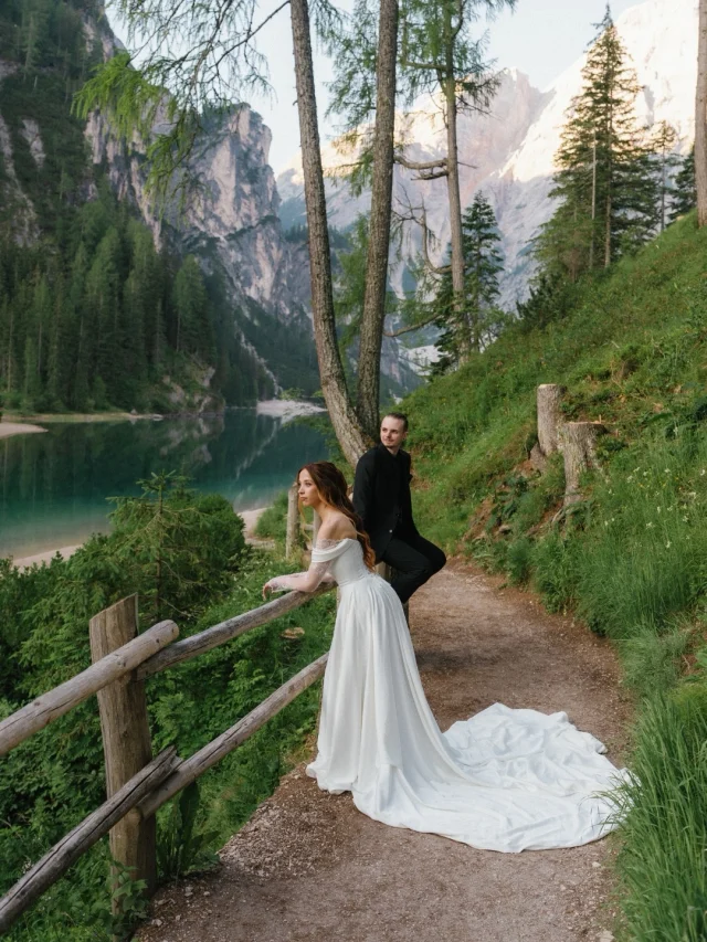 The most stressful part of A and J’s elopement in the Dolomites wasn’t planning or hiking.

It was trying to book the iconic rowboats at Lago di Braies 😅

I’ve been lucky enough to return here every year to document love stories, so when A and J told me they wanted to exchange vows at the boathouse and have a private experience on the lake, there was one thing I kept reminding them:

WE NEED THAT RESERVATION 😂

All of us marked our calendars.
We all had alarms set.

Then the website crashed and none of us got the private booking we wanted.

So…we went anyway.

A and J still woke up early for sunrise.

The mountains didn’t seem to care whether we were on a boat or standing on the shoreline.

And having more people around also meant random strangers walking by yelling “Auguri!” to A and J, which honestly made the morning even more fun.

Then a few days before flying to Italy, A’s grandma became too sick to make the trip.

And yes, she was going to fly ALL the way to Italy to watch her granddaughter marry her new grandson-in-law 🥹

So when it was time for family photos, grandma was there too.

On FaceTime.
Held up between everyone.
Smiling from thousands of miles away.

The next day, we wandered around Cortina.

We drank coffee.
Walked through little streets.
Talked about life.
Took photos whenever something felt right.

And I think somewhere in those two days, I was reminded why I never want an elopement to feel like a checklist of beautiful places.

Because years from now, I don’t think A and J will talk about the boat reservation we couldn’t get.

They’ll talk about strangers yelling “Auguri!”
They’ll remember grandma smiling through a phone.
They’ll remember walking around Cortina as newlyweds with nowhere they needed to rush off to.

Life will keep changing the plans.
Marriage probably will too.

But I hope when it does, they keep doing exactly what they did here…find each other in the middle of it and keep going.

Thank you A and J for trusting me with the plans we made, the ones we had to change, and everything beautiful we found in between.

Digitals on @sonyalpha 
Film on @kodak 
#dolomiteswedding #dolomiteselopement #filmweddingphotographer